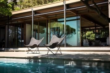 BKF CHAIR OUTDOOR SUNBRELLA FABRIC Sunshine Mariposa：BKF