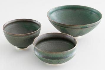 水野幸一 みずのこういち：織部 飯碗 小鉢