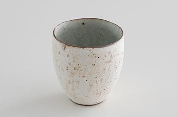 水野幸一 みずのこういち：粉引灰釉 徳利