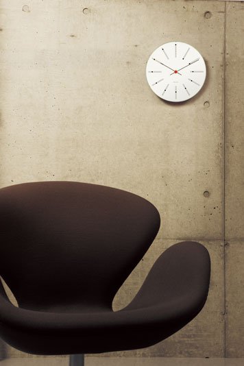 Arne Jacobsen Wall Clock Bankers：アルネ・ヤコブセン ウォール