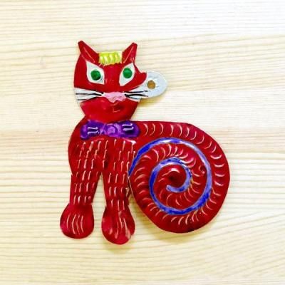 <img class='new_mark_img1' src='https://img.shop-pro.jp/img/new/icons57.gif' style='border:none;display:inline;margin:0px;padding:0px;width:auto;' />メキシコ ブリキオーナメント ネコ(B)