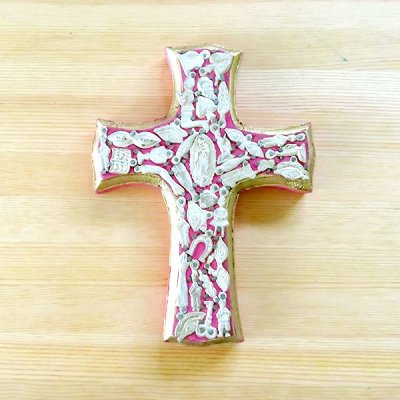 メキシコ 十字架ミラグロマリアML（ピンク）[20cm]
