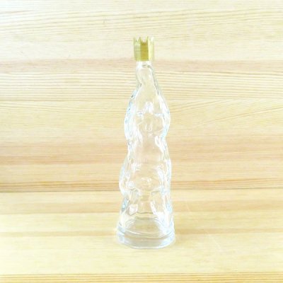 メキシコ マリアボトルガラス（クリア）[約16cm]