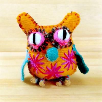アニマリート フクロウ 梟 オトミ 刺繍 メキシコ ぬいぐるみ