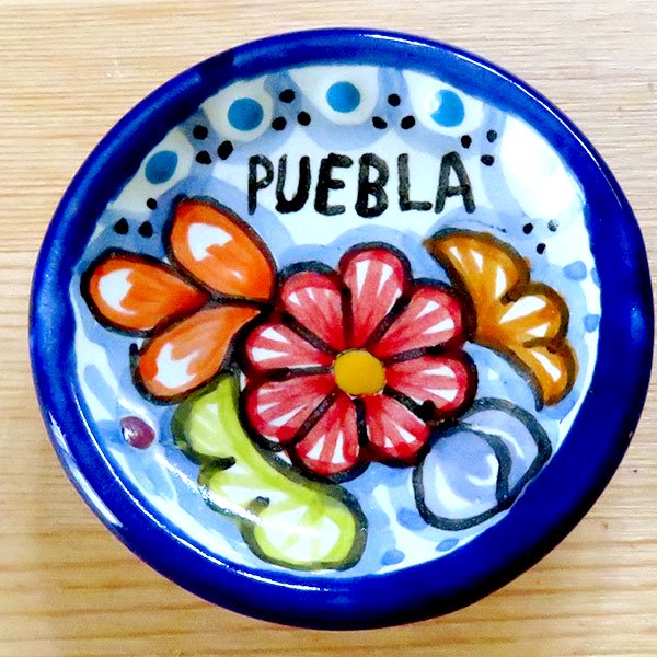 メキシコ タラベラ焼陶器マグネットお皿（B） - メキシコ雑貨屋 