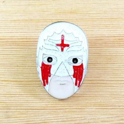 <img class='new_mark_img1' src='https://img.shop-pro.jp/img/new/icons7.gif' style='border:none;display:inline;margin:0px;padding:0px;width:auto;' />メキシコ ピンバッチ ルチャリブレ ソベラノ・ジュニア(ホワイト)