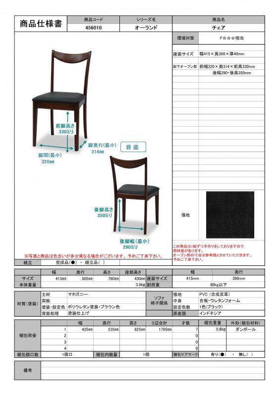 東海家具 オーランド デスク3点セット-30(ﾃﾞｽｸ80・ﾁｪｽﾄ30・ﾁｪｱ