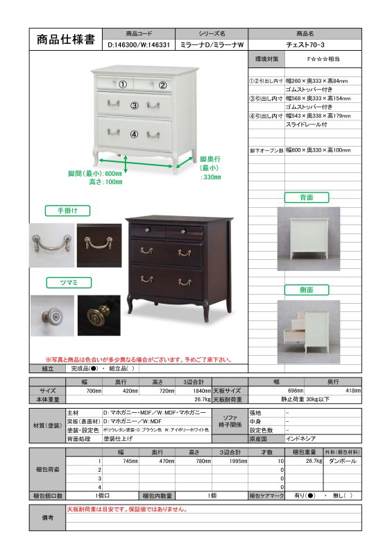 TOKAI KAGU/東海家具工業商品一覧ページ - ジェニファーテイラーと