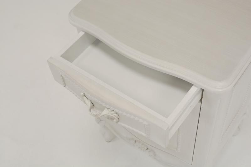 HAGIHARA/萩原 ハンプトンIシリーズ サイドテーブル(アンティークホワイト) RT-1365AW メーカー直送商品  送料無料(北海道・沖縄は別途送料が掛かります。) - ジェニファーテイラーとアンティーク・ロココ調家具の小江戸装飾