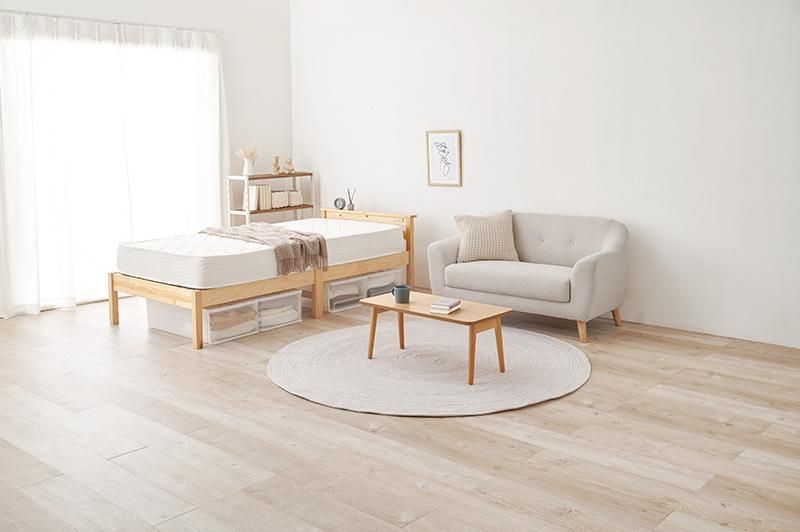 組立簡単 宮棚付きシングルベッド MB-5151S メーカー直送商品 送料無料