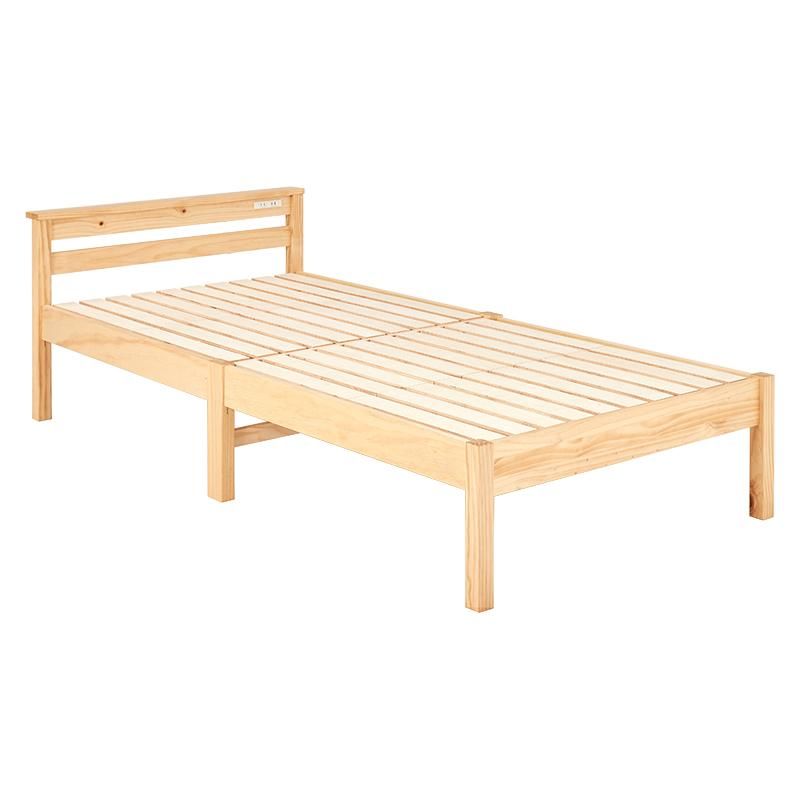 【新品】超組立簡単!　宮付きシングルベッド　アウトレット 組立簡単 宮棚付きシングルベッド MB-5151S メーカー直送商品