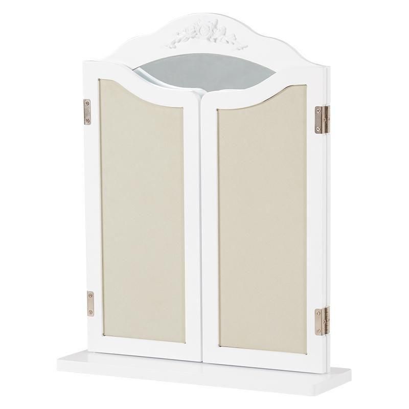 最終値下げ❗オーダーハンドメイドプリンセス ウォールミラー /バラの彫刻ホワイト 最終値下げ❗オーダーハンドメイドプリンセス ウォールミラー /バラの