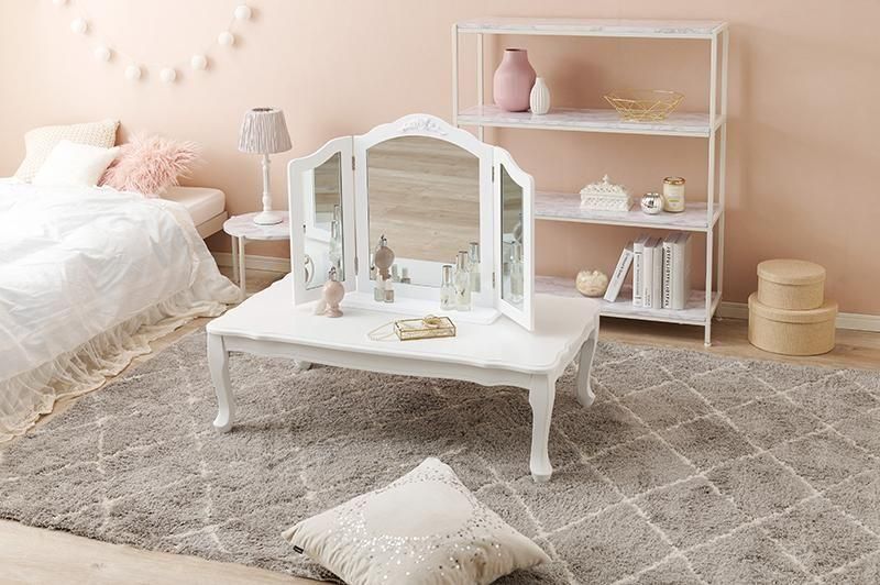 高級30万　ミラーテーブル 卓上ミラー MD-6697 メーカー直送商品 送料無料(北海道・沖縄は別途