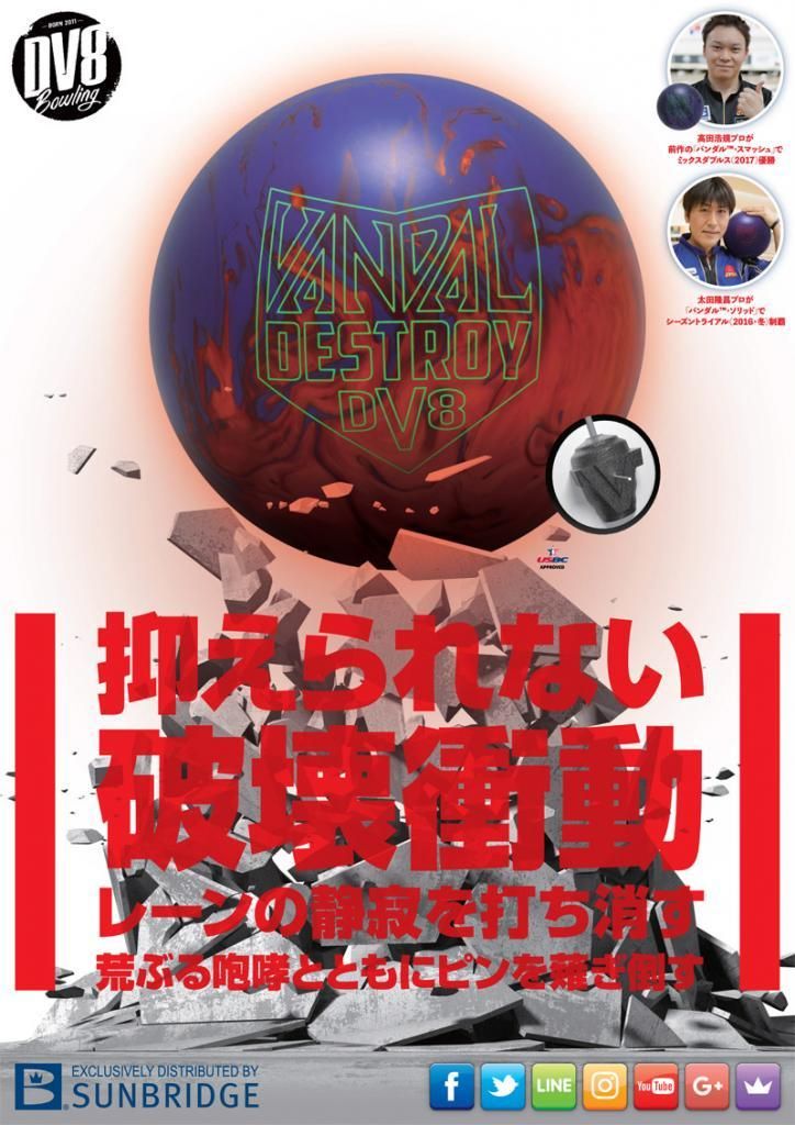 バンダル・デストロイ ［DV8］ 特価13,800円（税込） ボウリング
