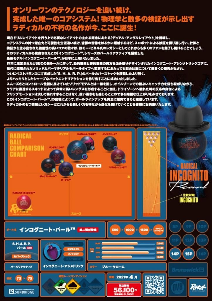 インコグニート・パール［ラディカル］ 特価21,880円（税込