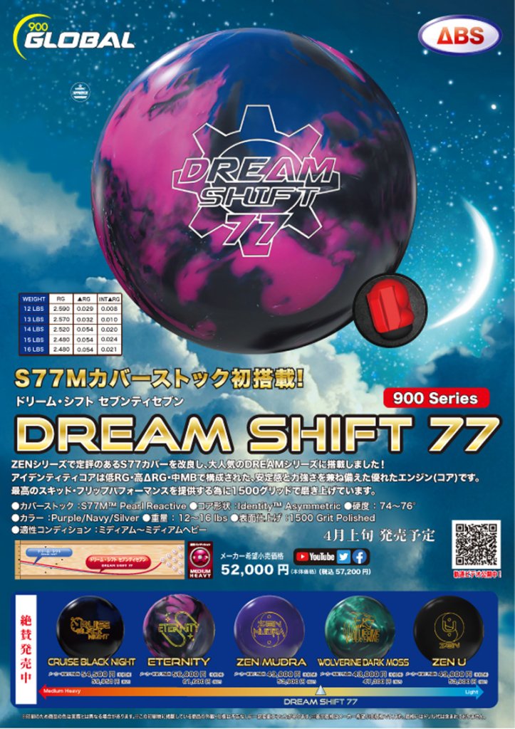 ドリーム・シフト７７ ［900グローバル］ 特価28,800円(税込