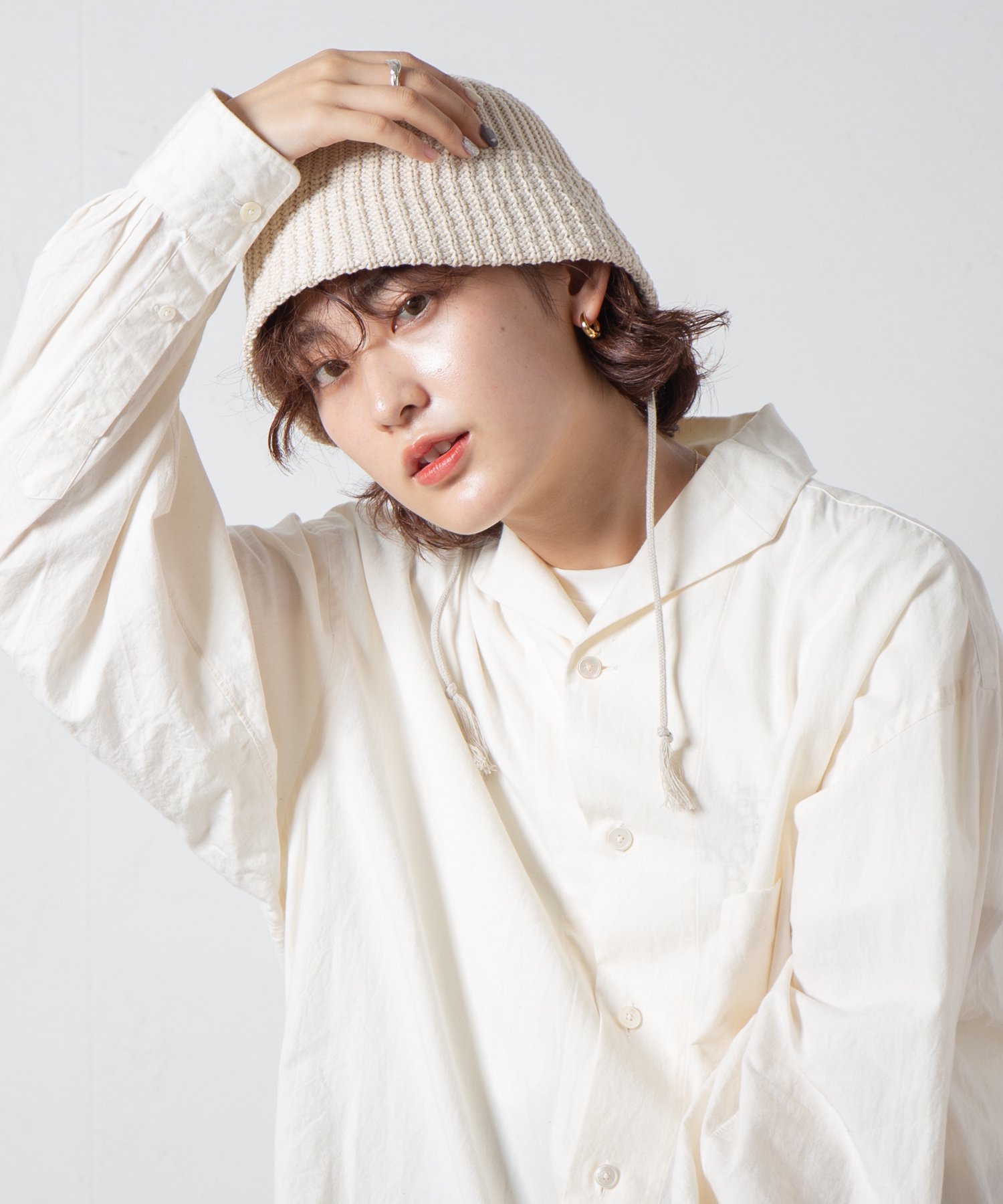 <img class='new_mark_img1' src='https://img.shop-pro.jp/img/new/icons15.gif' style='border:none;display:inline;margin:0px;padding:0px;width:auto;' />【Taji x Ray's Store】 Cord Knit Hat / タジ×レイズストア　コードニットハット
