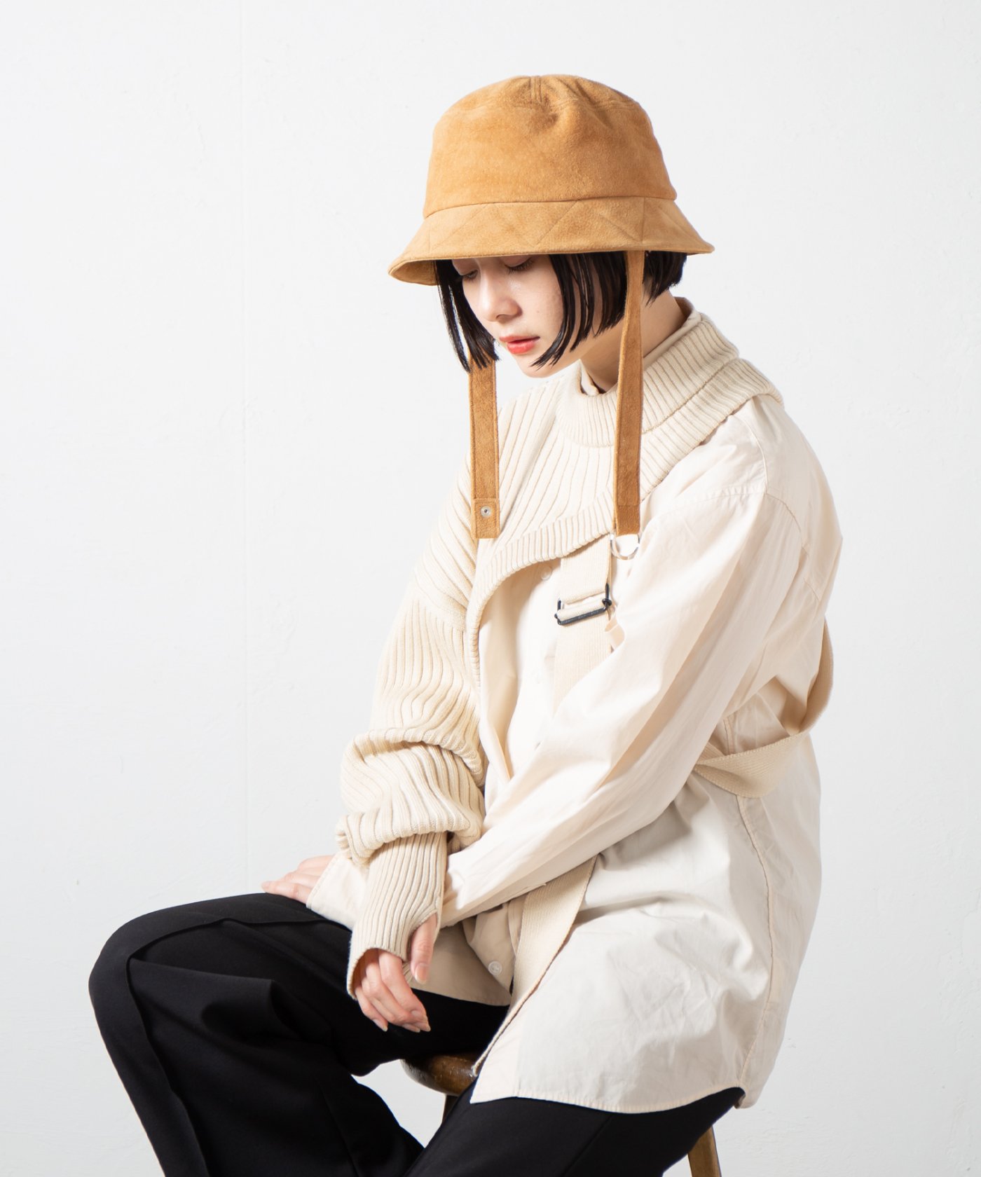 Indietro Association Leather Bucket Hat 063 | レザーバケットハット