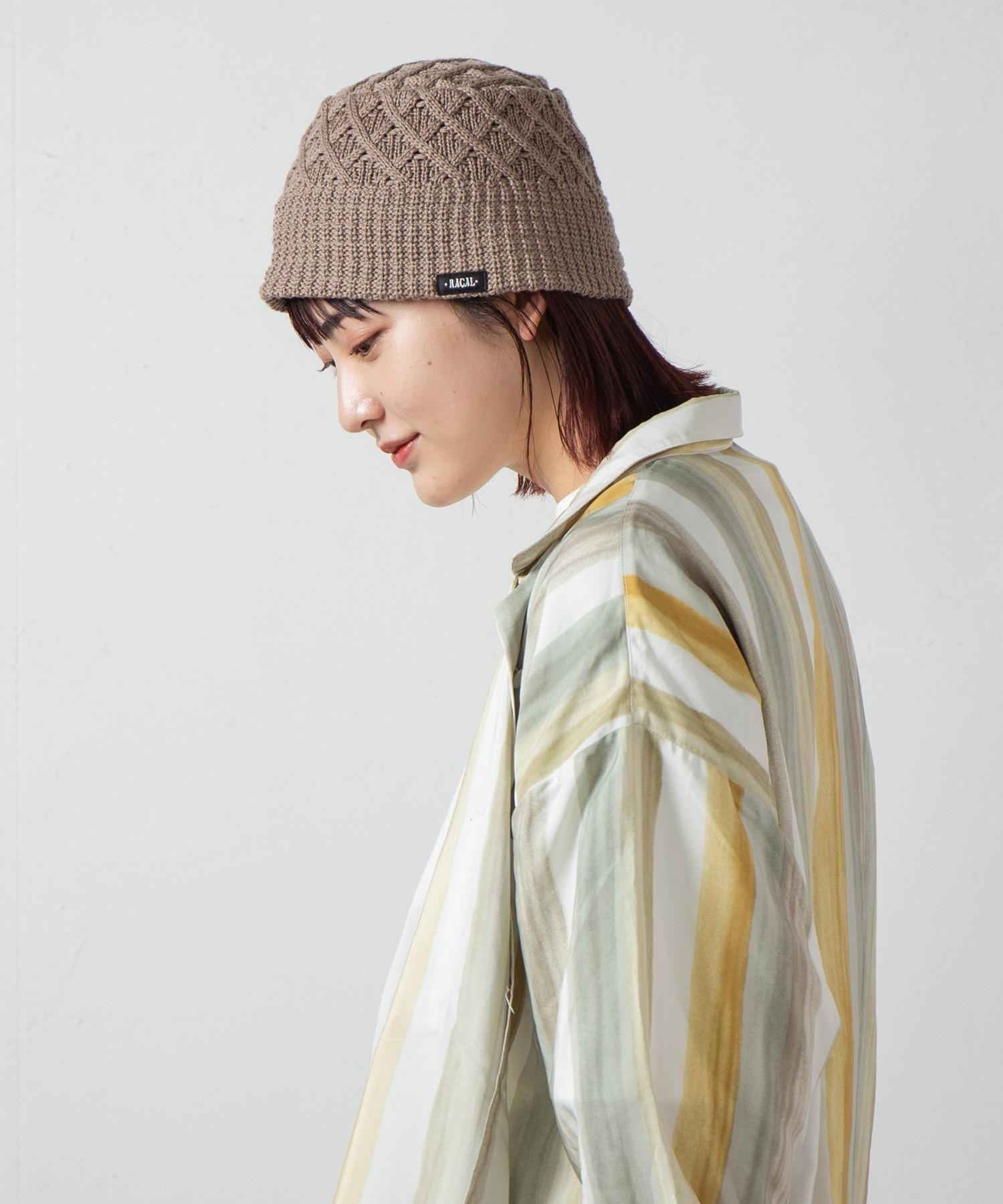 RACAL Diamond Knit Bucket Hat 1272 | ダイヤモンド柄編み