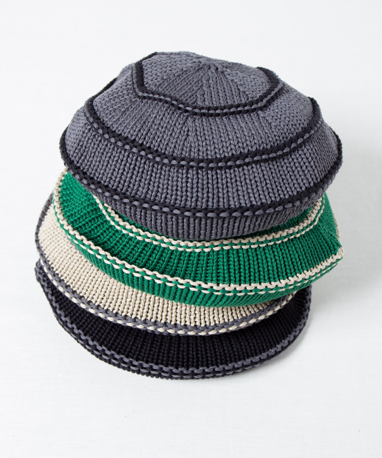 RACAL Stripe Knit Tam Beret 1277 ボーダーニットタムベレー