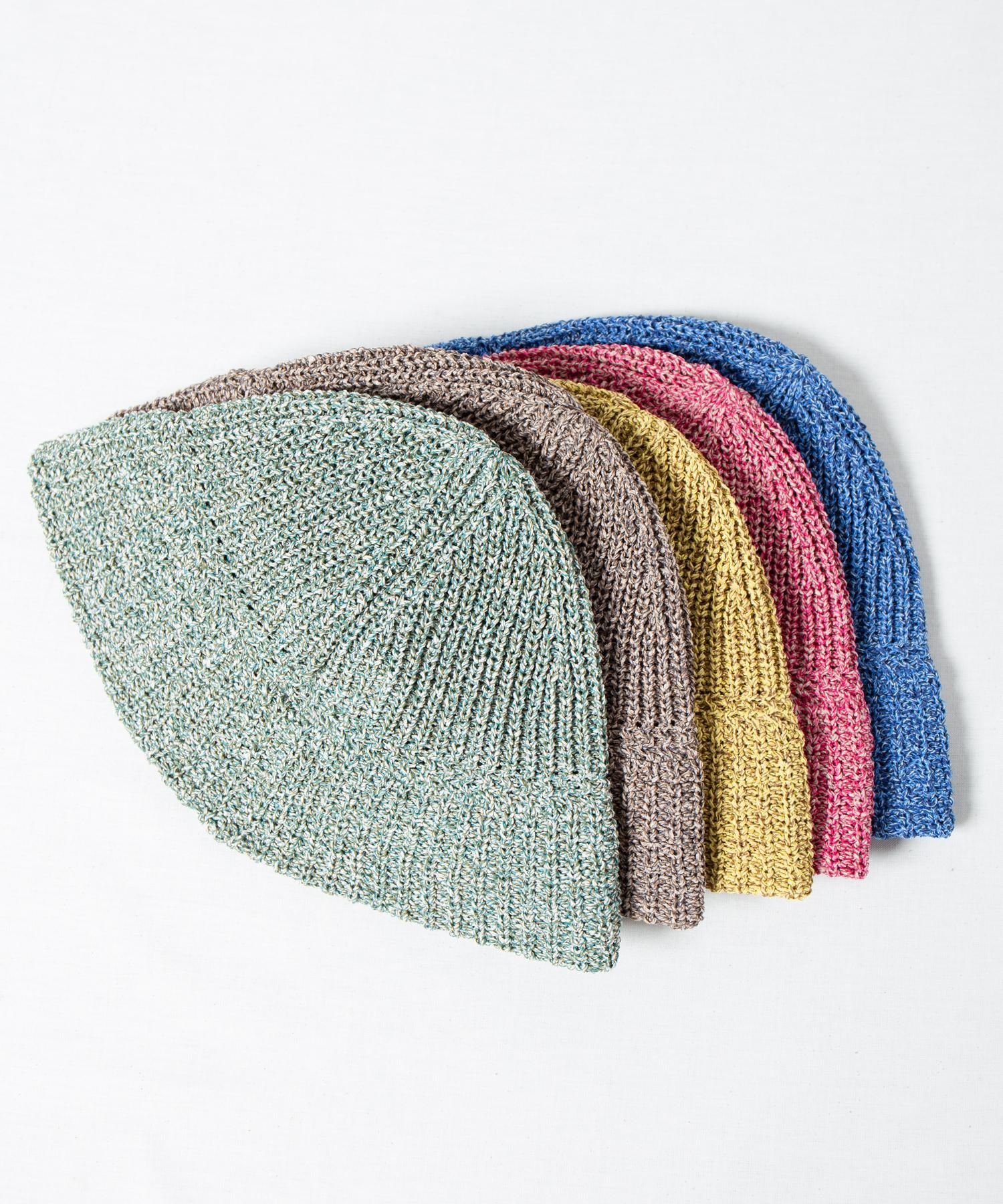 RACAL Japanese Paper Melange Knit Tulip Hat 1278 和紙混紡メランジ