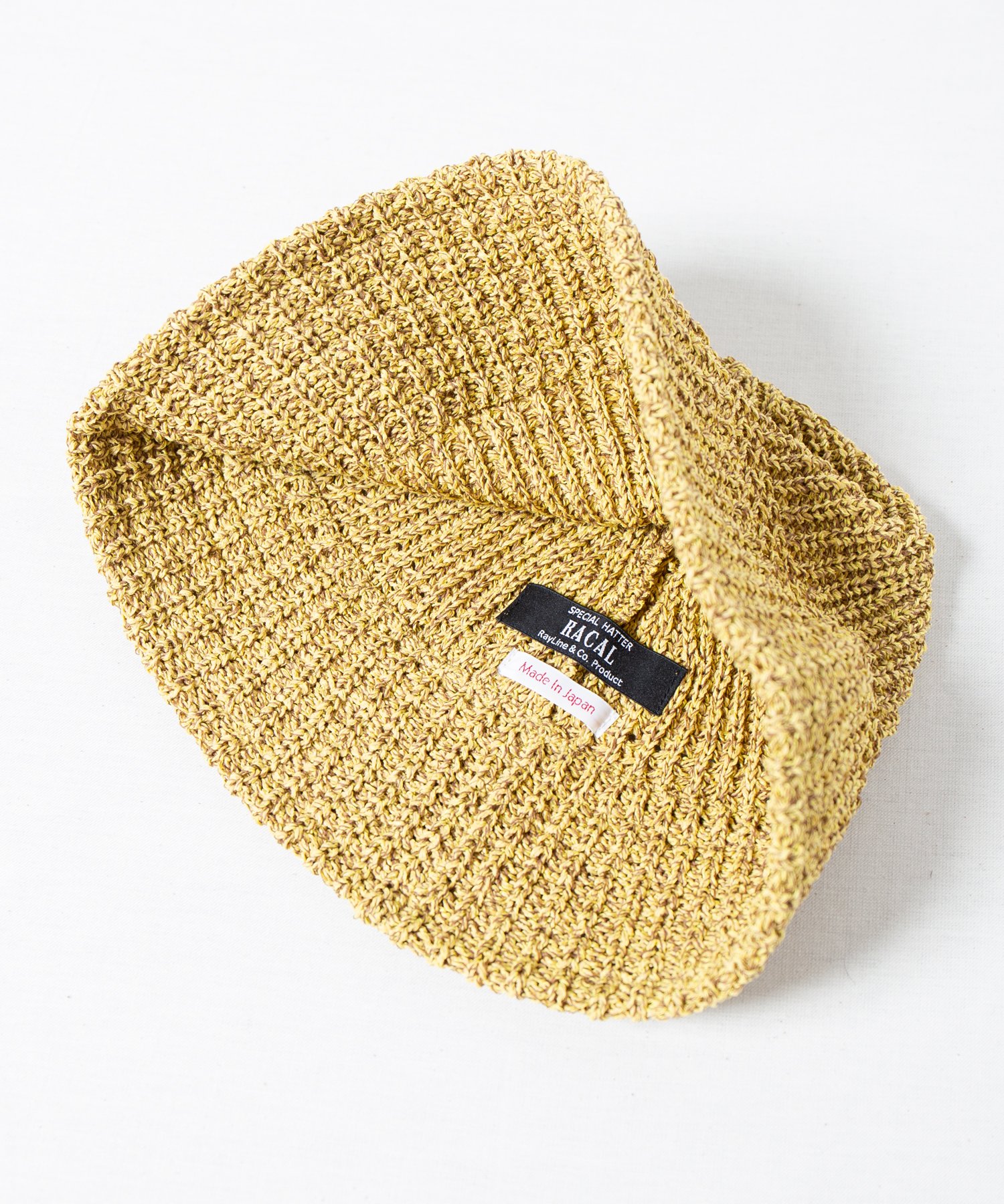 RACAL Japanese Paper Melange Knit Tulip Hat 1278 和紙混紡メランジニットチューリップハット |  通気性・清涼感に優れた軽快な被り心地 | 春らしいカラーリング - Ray's Store / レイズストア