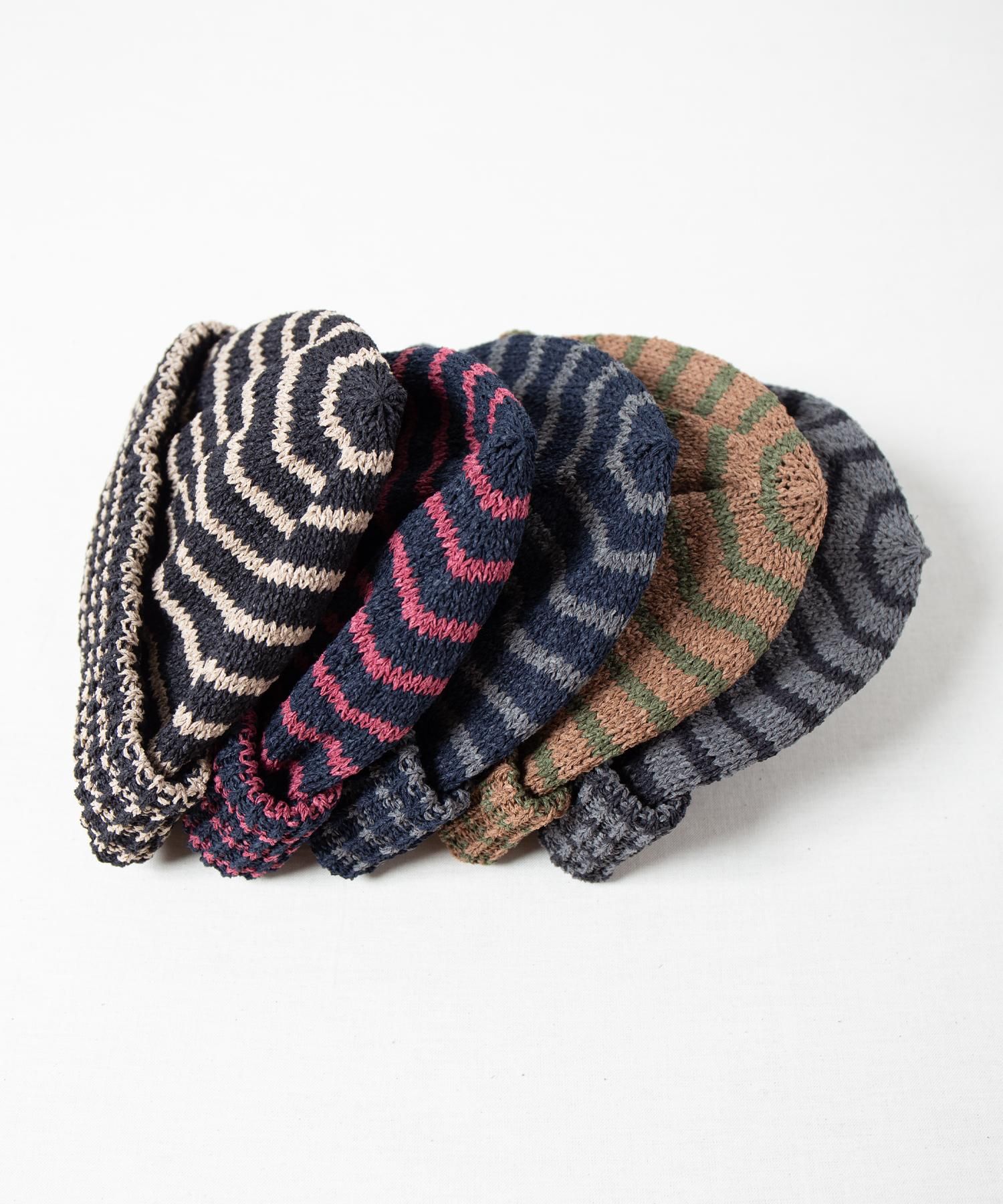 Racal Japanese Paper Blend Knit Watch 1097B 和紙混紡ボーダー