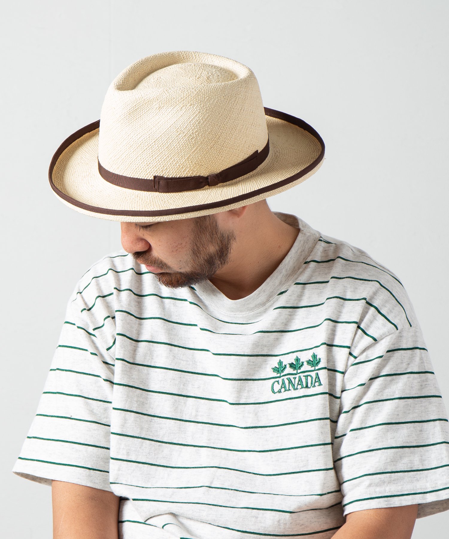 RACAL Brim Edge Up Panama Hat SUMMER SP 1228 ブリムエッジアップ