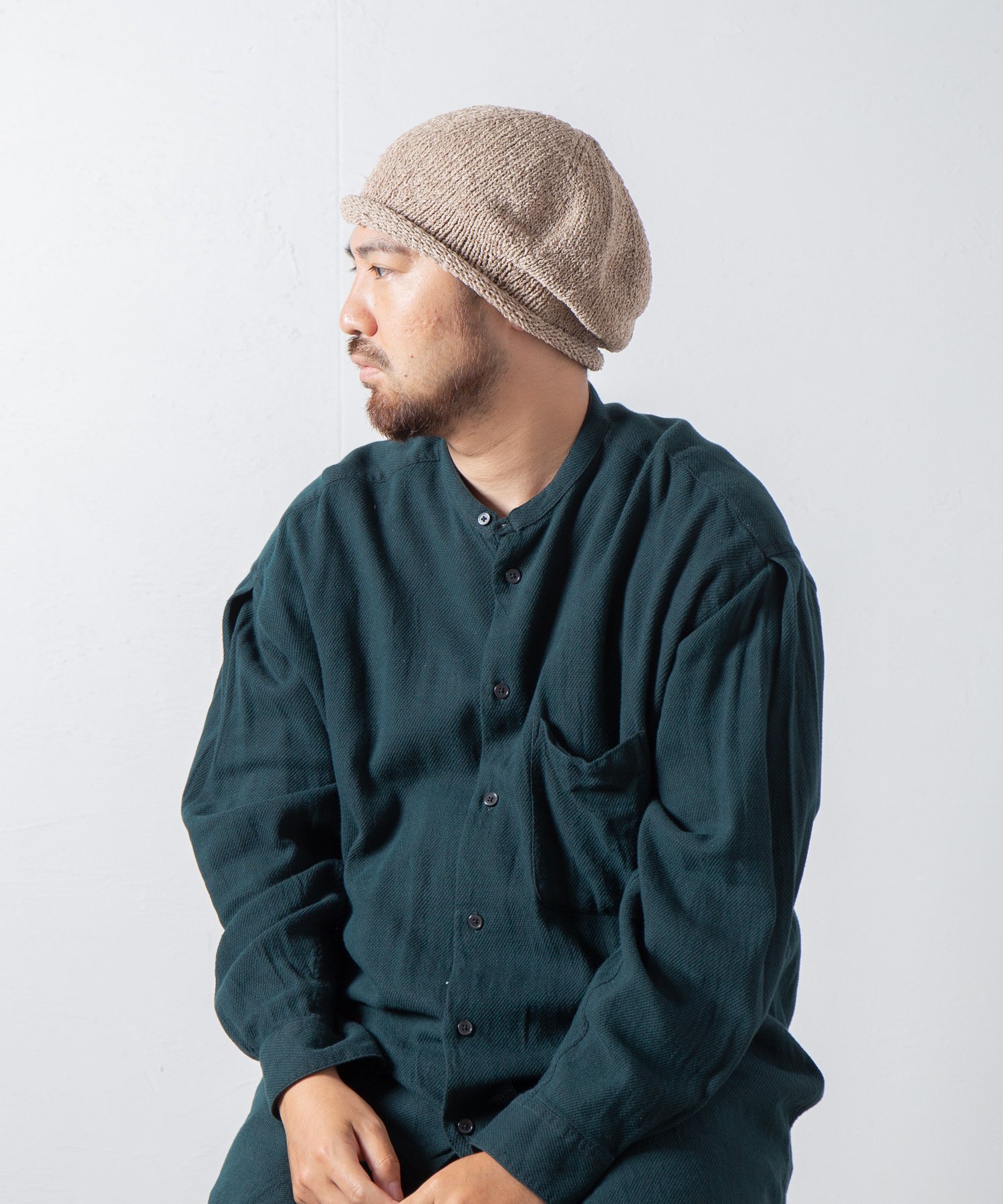 RACAL Japanese Paper Knit Tam Beret 1220 和紙混紡ニットタムベレー | 通気性・清涼感に優れた和紙混紡 ニットタムベレー - Ray's Store / レイズストア