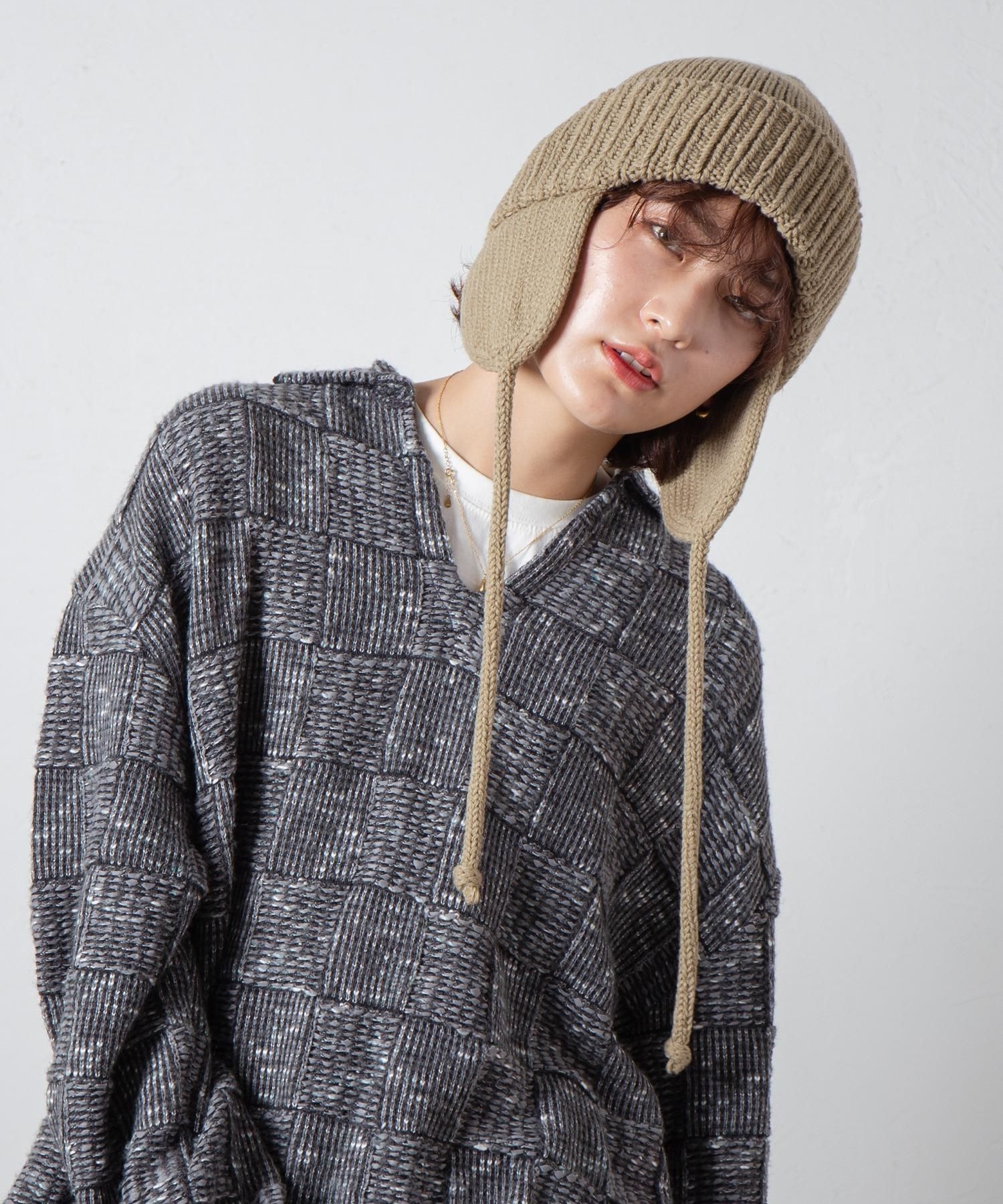 Racal Dog-ear Tab Knit Watch 1179 | 耳当て付きニットワッチ - Ray's Store / レイズストア