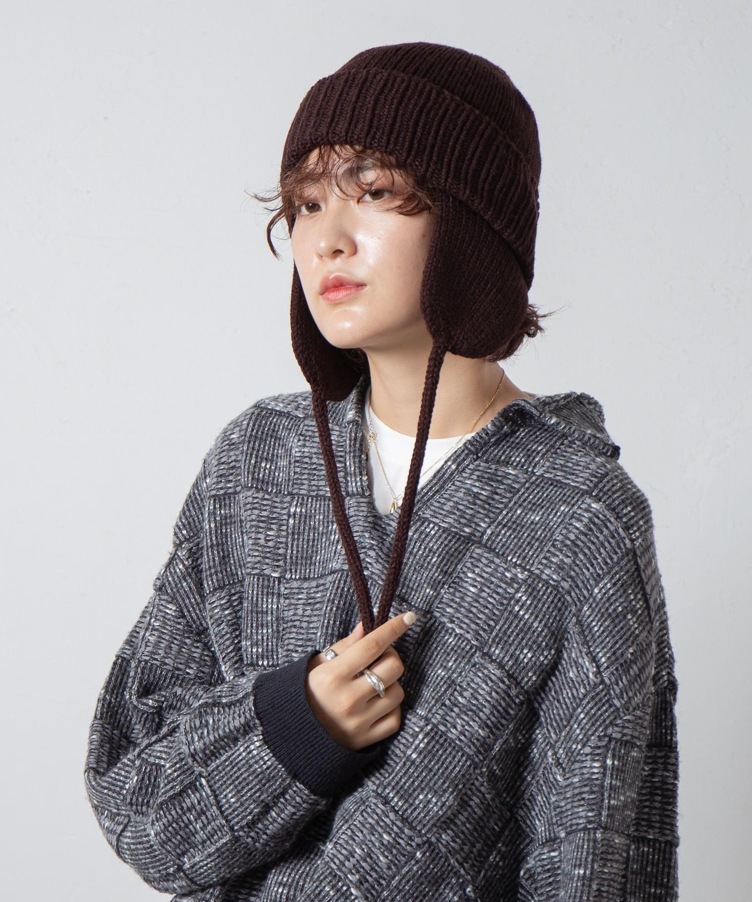 Racal Dog-ear Tab Knit Watch 1179 | 耳当て付きニットワッチ