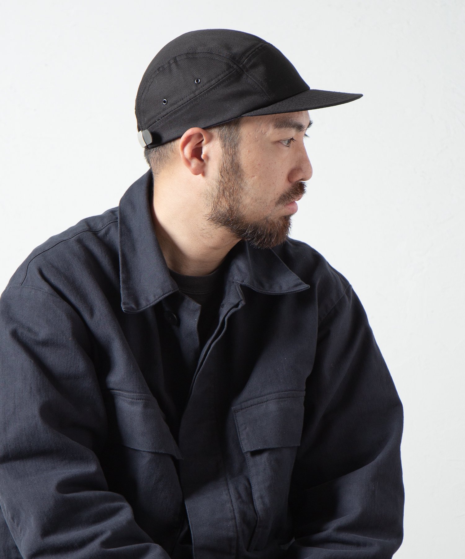 メンズflip up cap【old mountain × black brick】 - キャップ