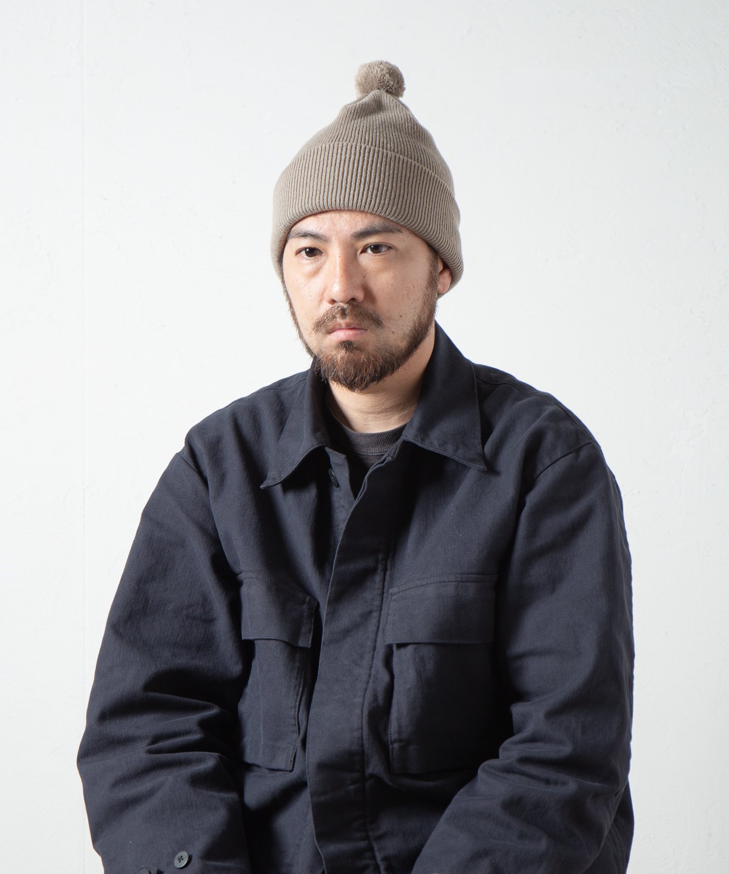 Racal Ponpon knit cap 1306 ポンポン付きニットキャップ | 暖かみの