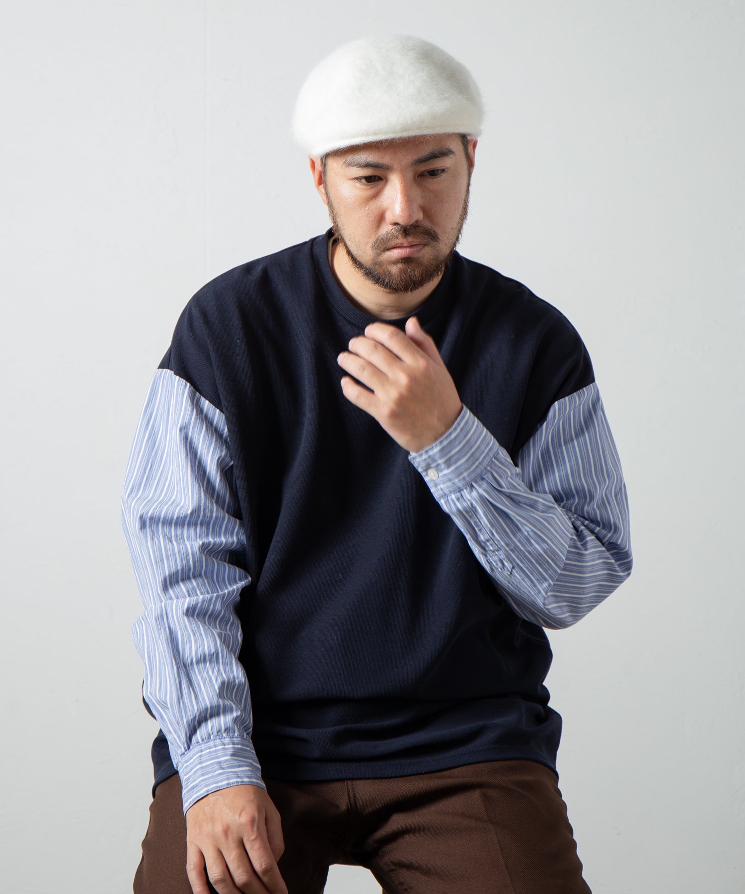 Racal Angola knit hunting 1299 アンゴラニットハンチング | 毛足の