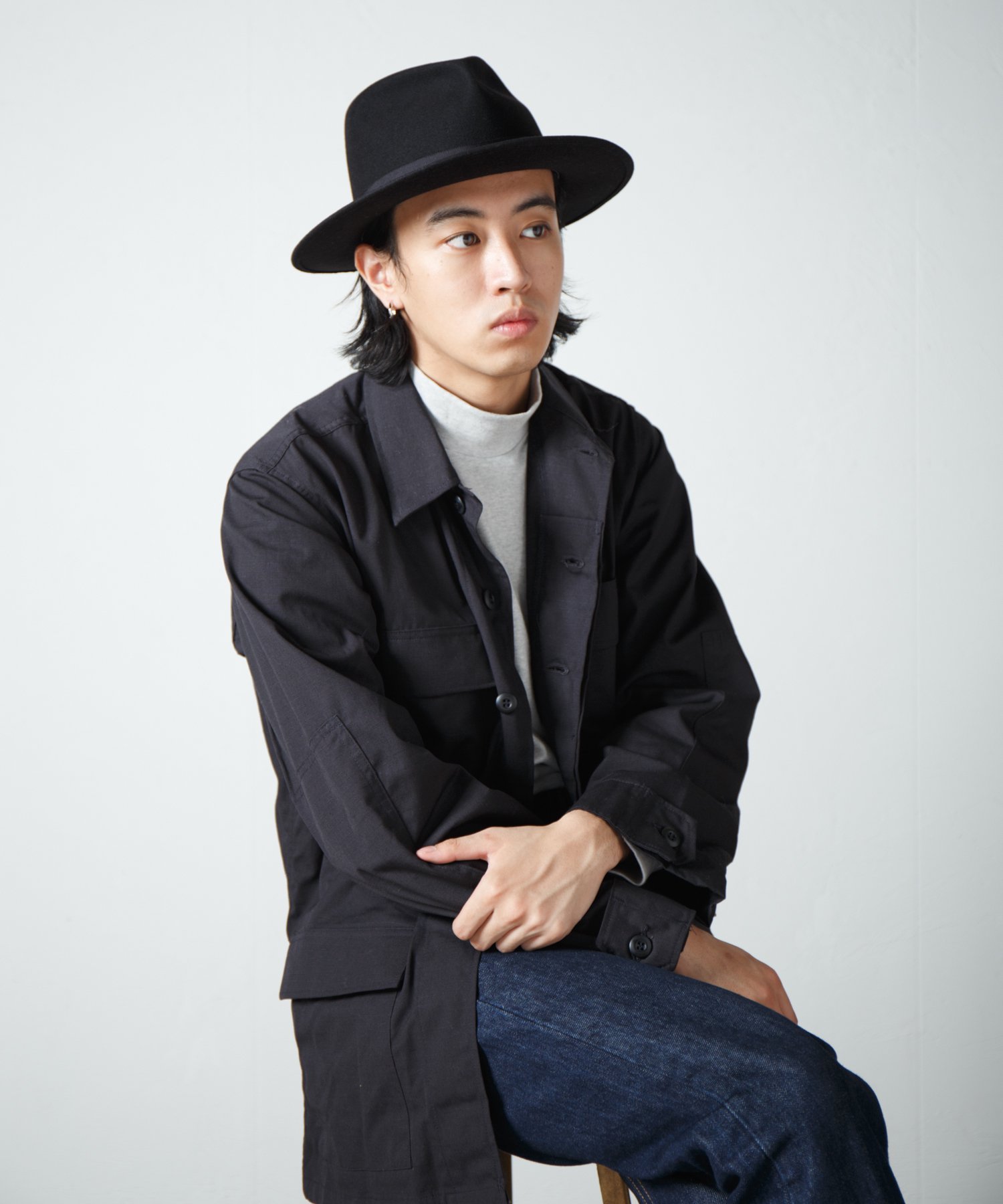 Racal Fur Wool Fedora Hat 1324 ファーウールフェドラハット