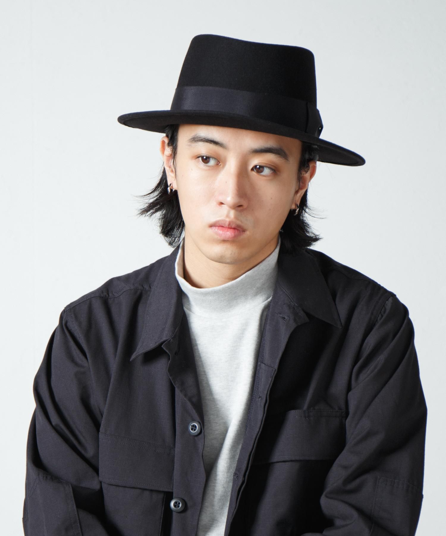 Racal Fur Wool Porkpie Hat 1325 | ファー混ウールフェルト