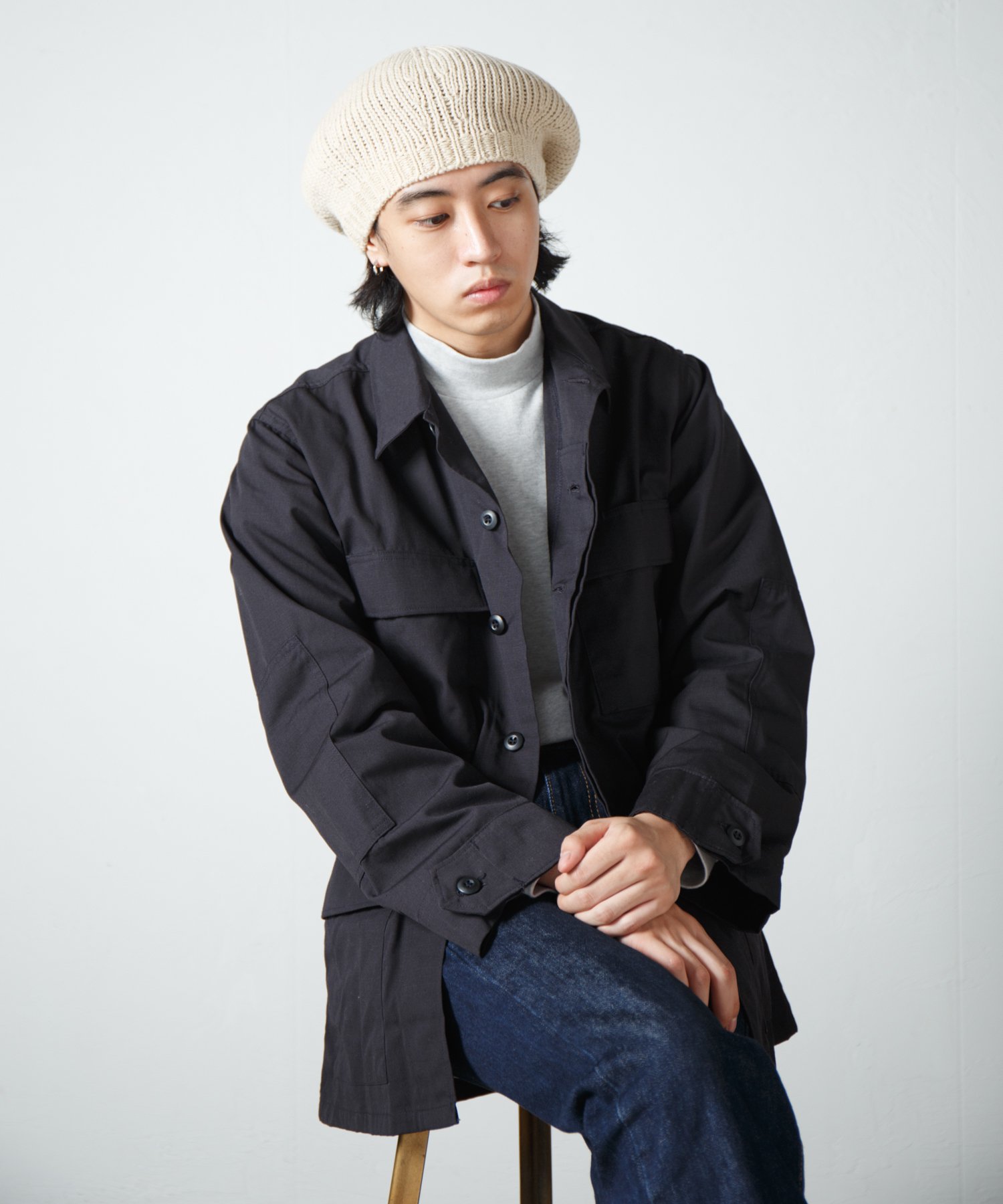 RACAL Low-gauge Thermo Knit Tam Beret 1315 ローゲージサーモニット