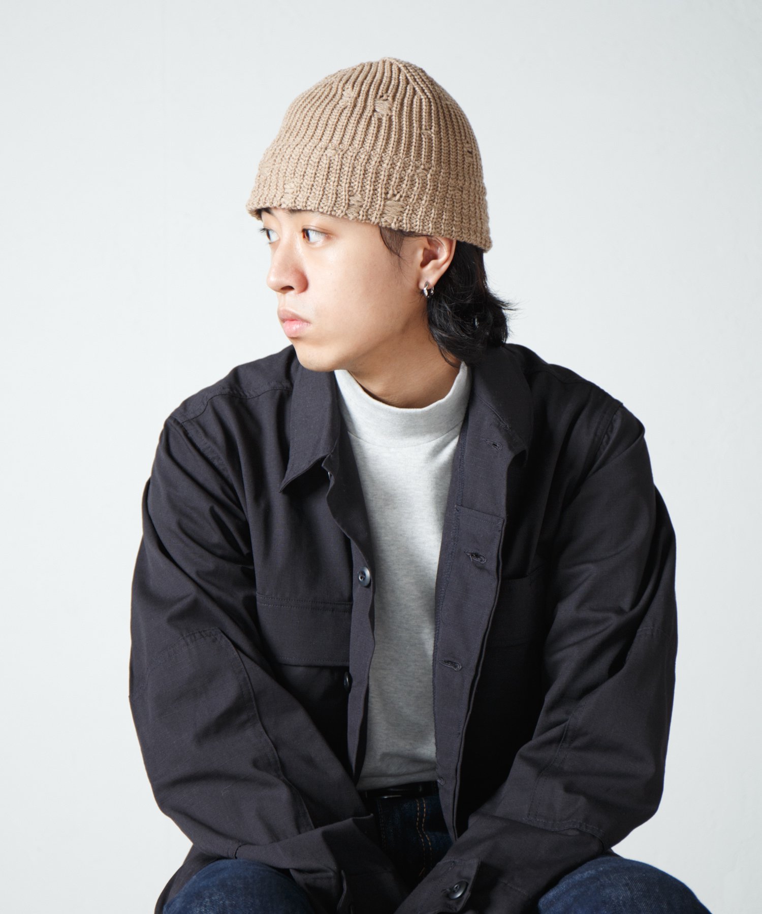 Racal Damage Knit Hat 1317 ダメージ加工ニットハット | ウール混紡の