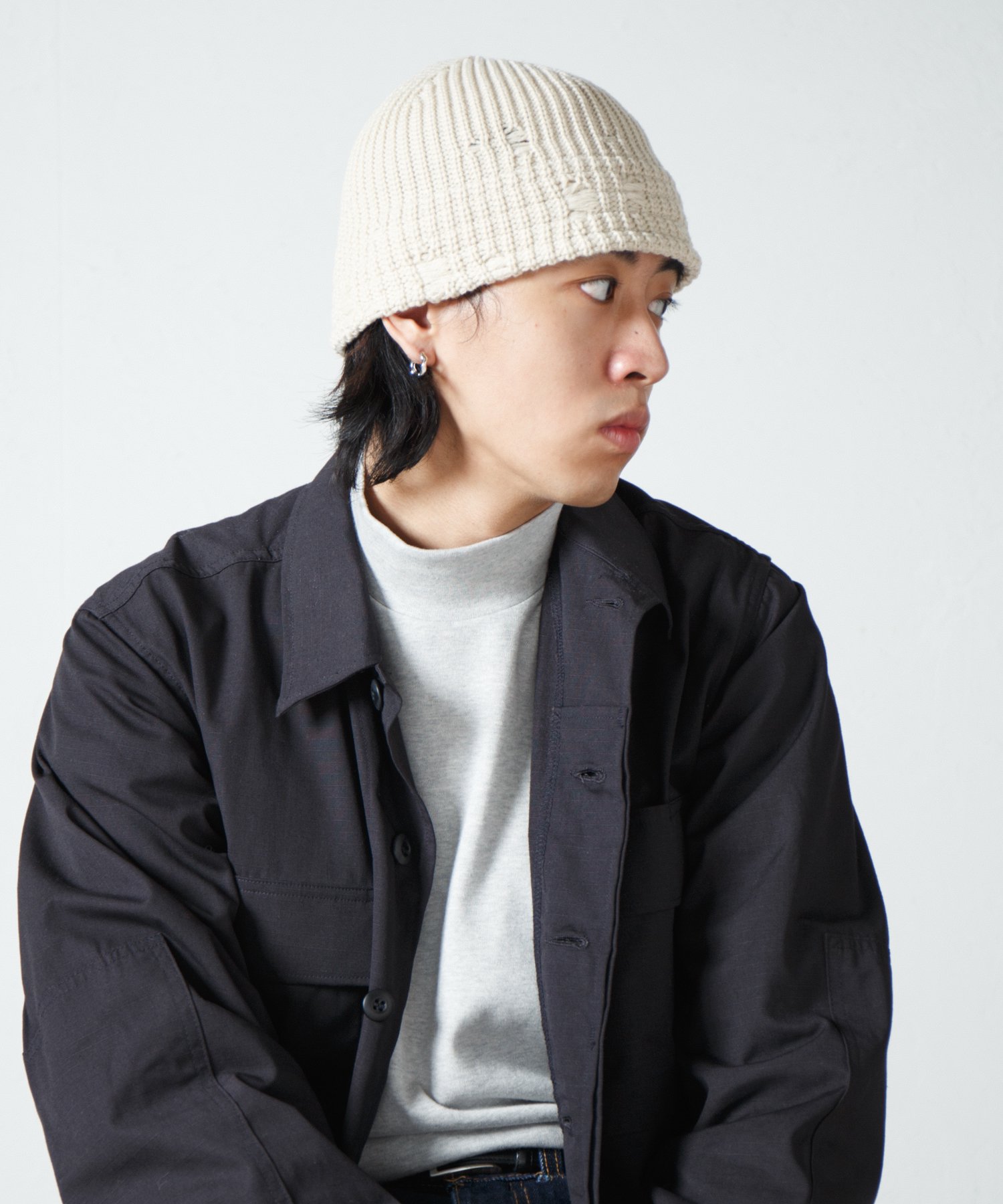 Racal Damage Knit Hat 1317 ダメージ加工ニットハット | ウール混紡の