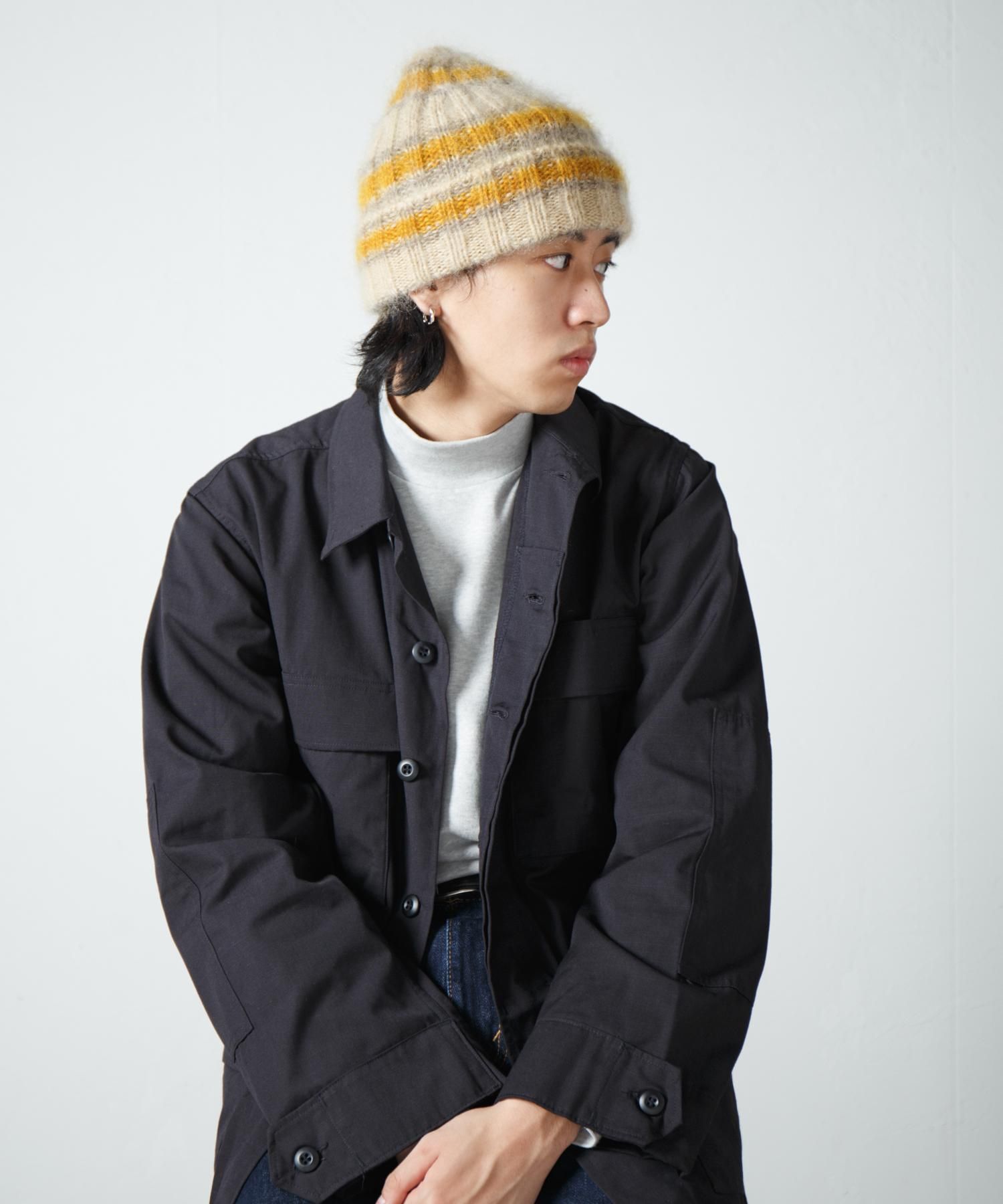 Racal Mohair Border Knit Cap 1319 | モヘアボーダーニットワッチ