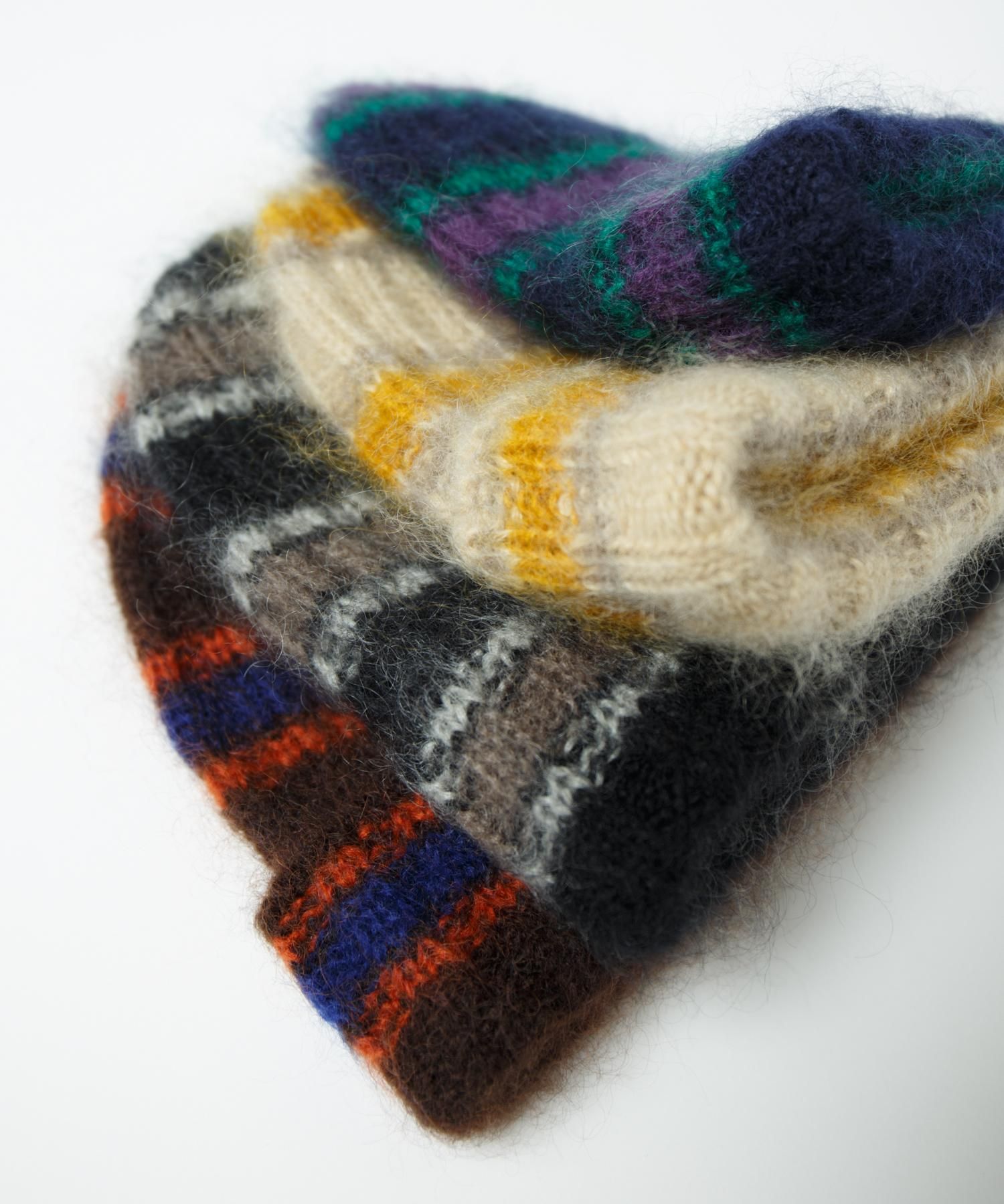 Racal Mohair Border Knit Cap 1319 | モヘアボーダーニットワッチ