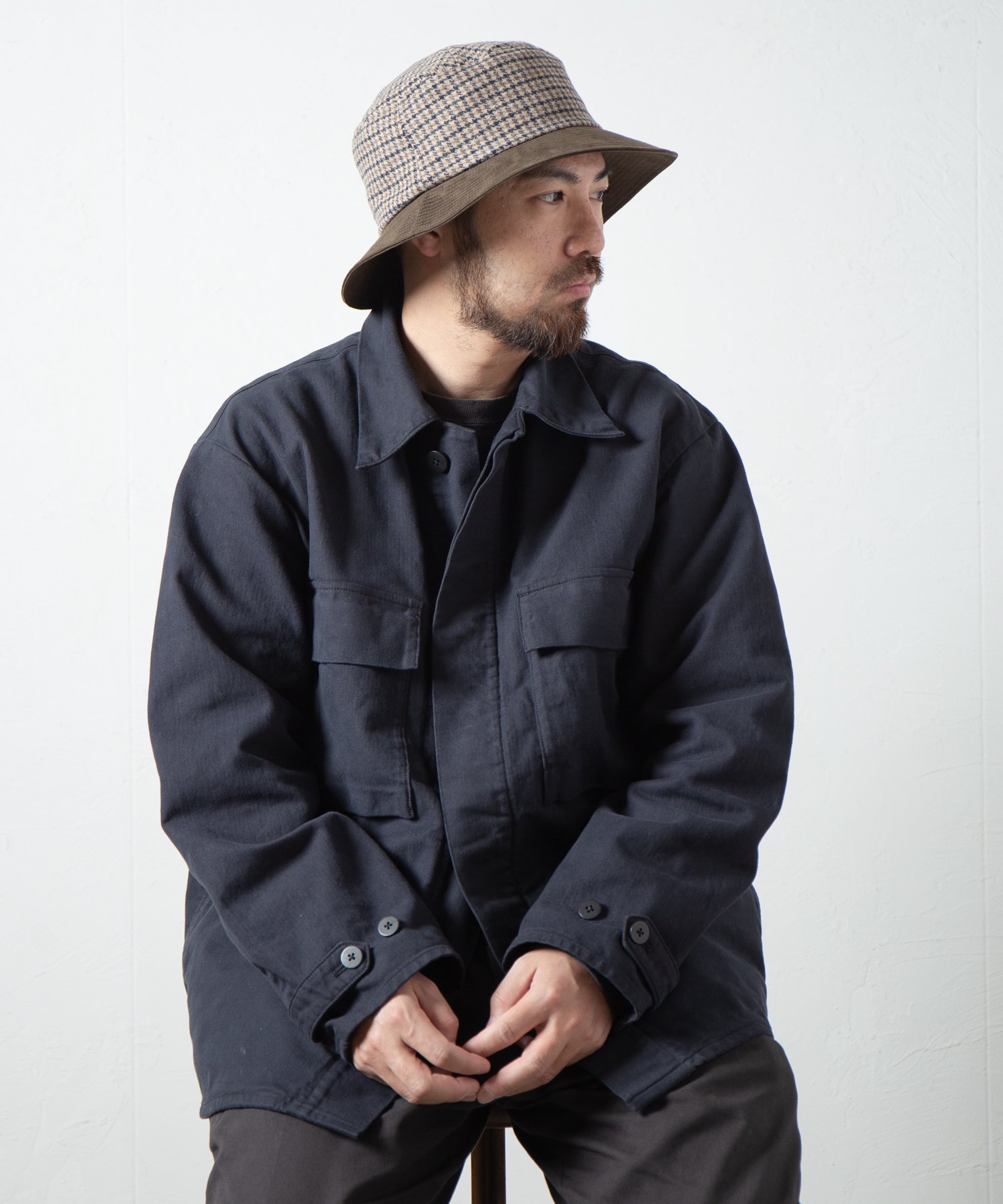 Racal British Glen Check Bucket Hat 1312 | ブリティッシュグレン