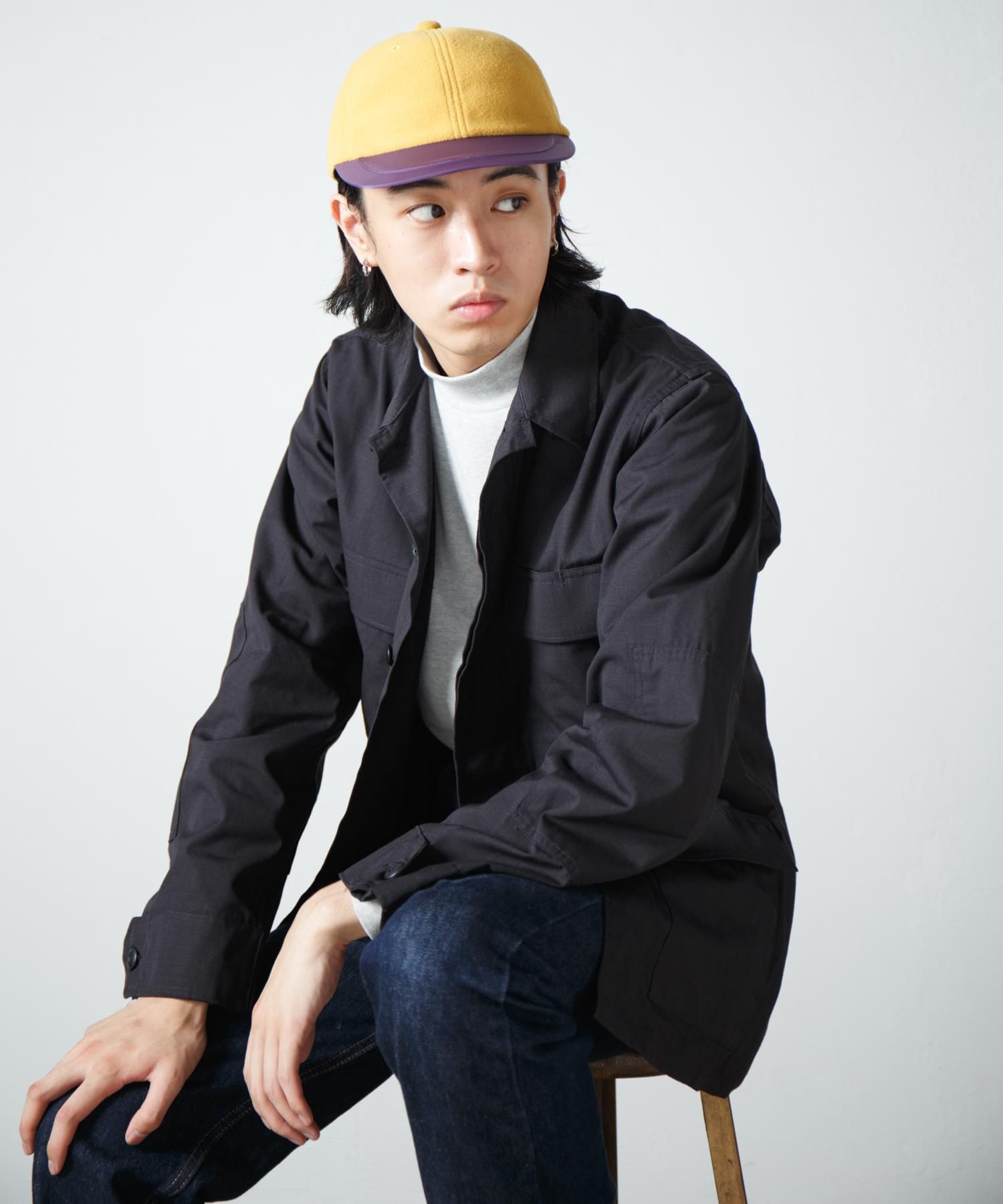 RACAL Fleece-Nylon Long-Bill Cap 1321 フリース&ナイロン RACAL Fleece-Nylon Long-Bill Cap 1321 フリース&ナイロン