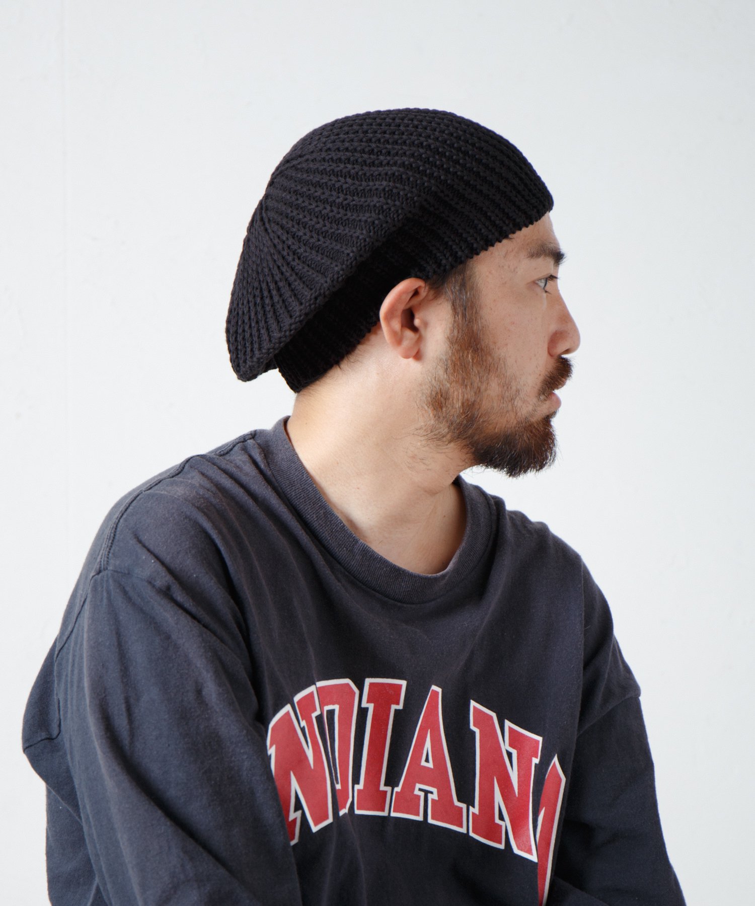 RACAL Fold Line Knit Beret Tam 1337 ガーター編みバックプリーツニットベレータム |  オールシーズン対応で形を作りやすいベレータム - Ray's Store / レイズストア