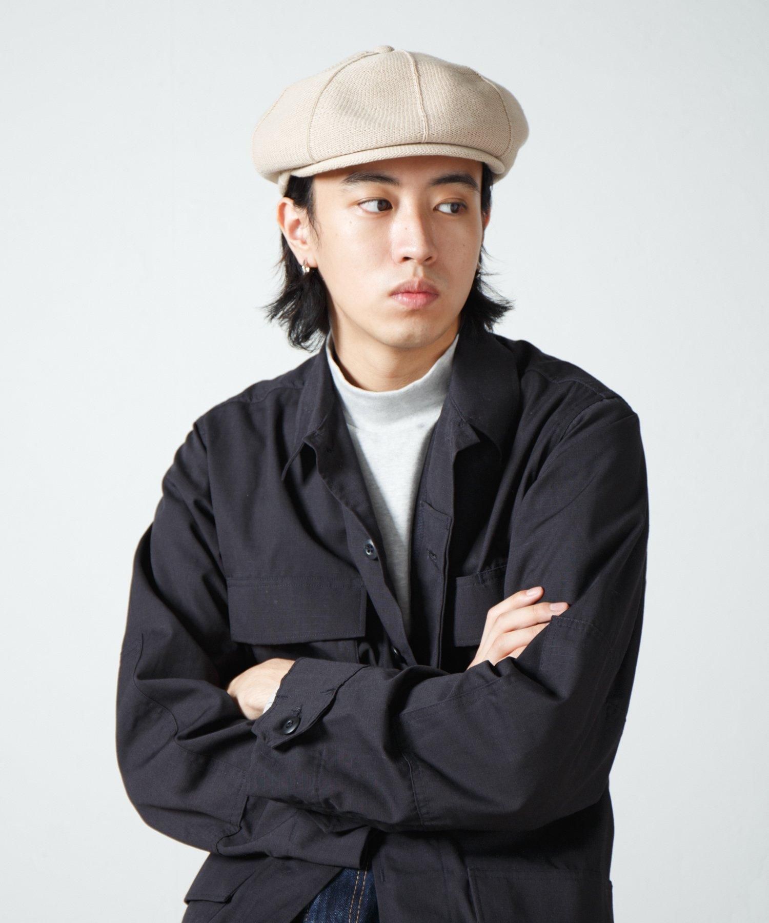 8Panel Pattern Knit Cas 1327 | 8パネル風編み柄切り替えニット