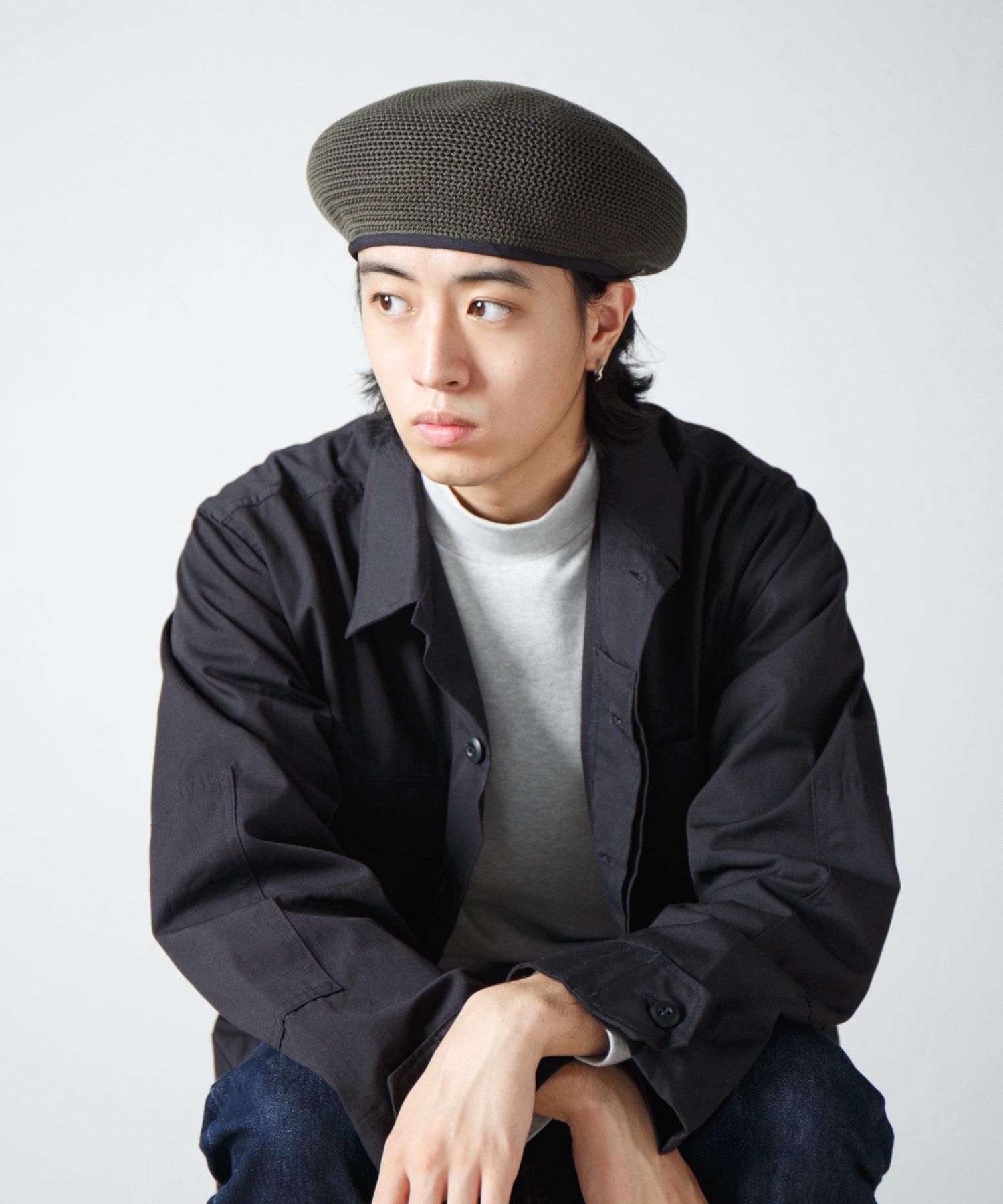 RACAL Crochet Style Knit Beret 1216 | 手編み風のかぎ針編み