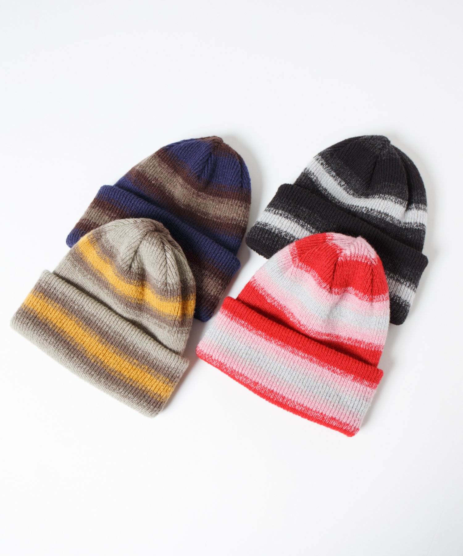 RACAL Ombre Stripe Reversible Knit Beanie 002W ֥졼ܡС֥˥åȥӡˡ