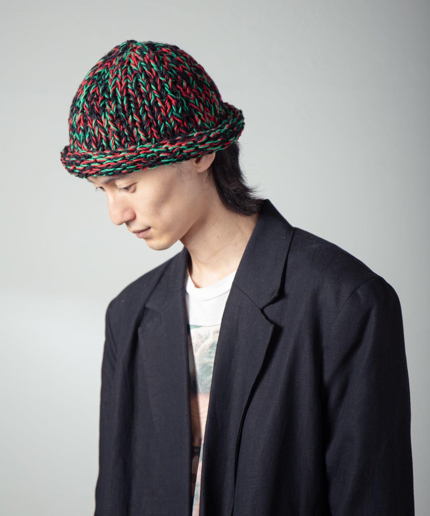 IA Four Different Yarns Cap | マルチカラーロールニット