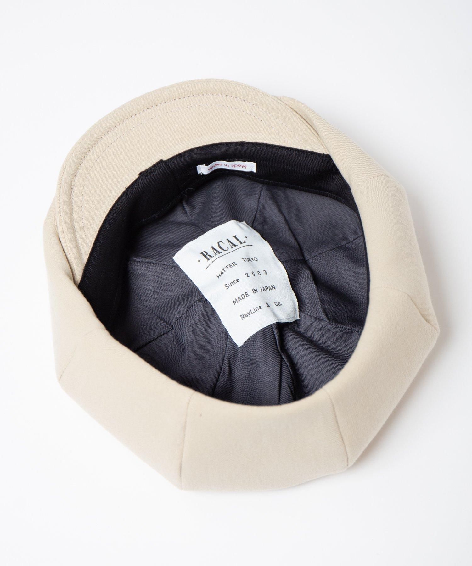 【Racal】 Lラカルー8panel Casquette コットンキャスケット RACAL（ラカル）の「8panel Casquette Cotton Gabardine / 8