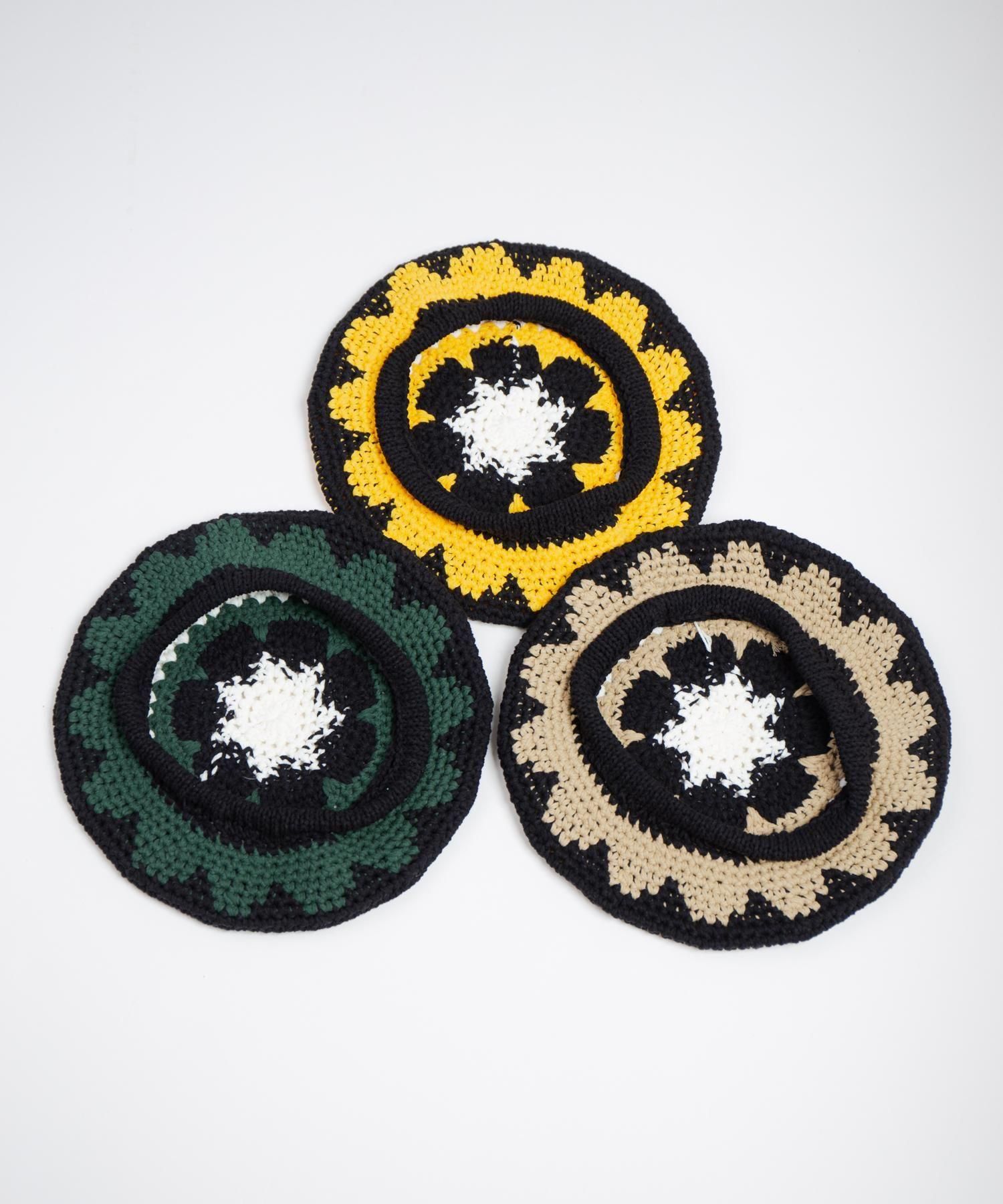 IA Flower Knit Beret | フラワーニットベレー - Ray's Store